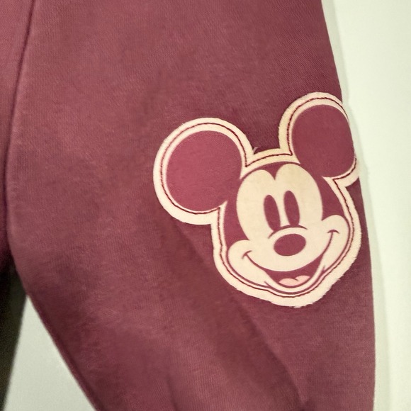 Vintage Disney Mickey & Friends Hoodie Women's Medium Pink Zip Up Sweatshirt M - Picture 9 of 12